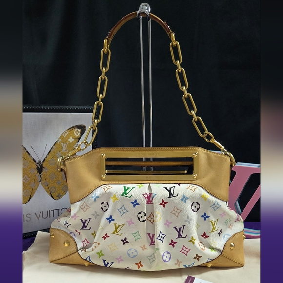 Louis Vuitton Murakami Monogram Multicolor Judy Shoulder Bag - Picture 2 of 16
